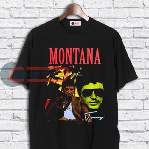 TONY MONTANA Bootleg 90s Retro Vintage T Shirt New Size T Shirt VT78