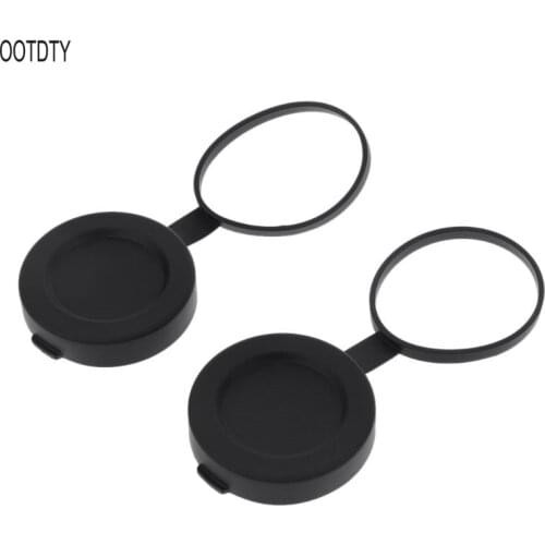 OOTDTY 2 pieces Binoculars Protective Rubber Objective Lens Cap 42mm for Telescope with Outer Diameter 52-54mm