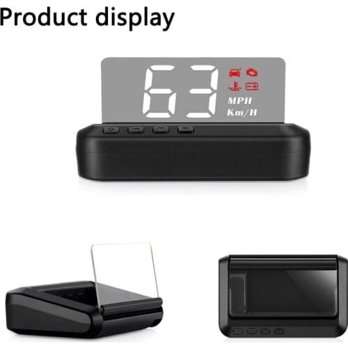 1PCS OBD HUD Head-up Display Car SCar-Styling Overspeed Warning Windshield Projector Alarm System Universal Auto