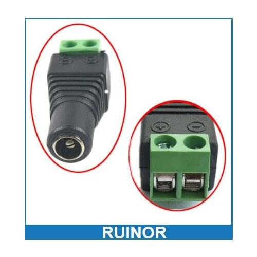 100pcs 5.5mm x 2.1mm DC Female Power Plug Terminals Sockets CCTV Cameras Connecto