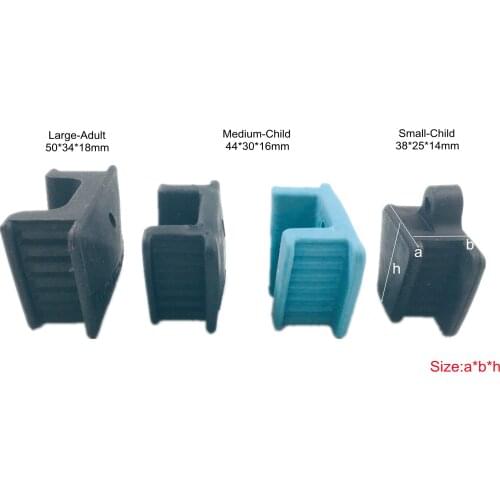 2pcs/Box Dental Silicone Mouth Prop Bite Block Tongue Piercing SS Inner LMS Durable 135