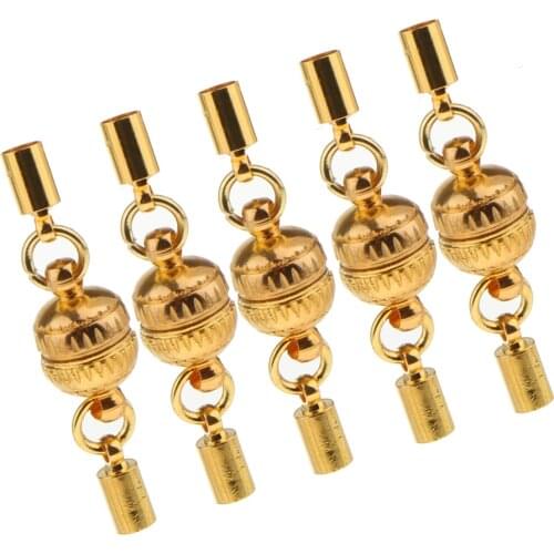 5pcs Magnetic Drum Tube Converter Connector Built-in Safety Magnetic Clasp
