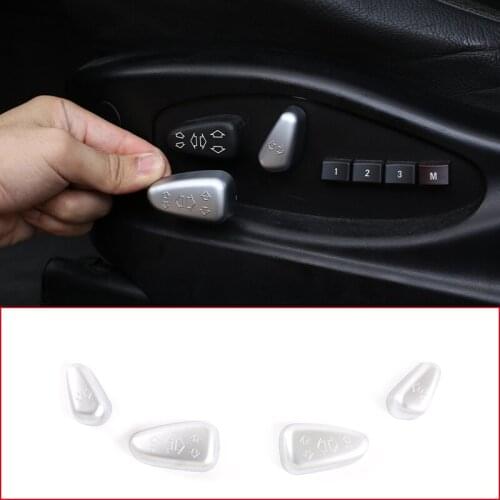 ABS Chrome Auto Interior Seat Adjustment Switch Knob Button Control Cover Trim For BMW X3 E83 2006-2010 Car Styling Accessories