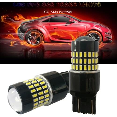 W21/5W T20 7443 FPC LED Car Light Bulb Luces Para Auto Voiture Interior Accessories Coche Carro Luz For Brake Automotivo Lights