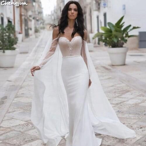Chengjun Moroccan Formal Anniversary Women Mermaid Wedding Dresses