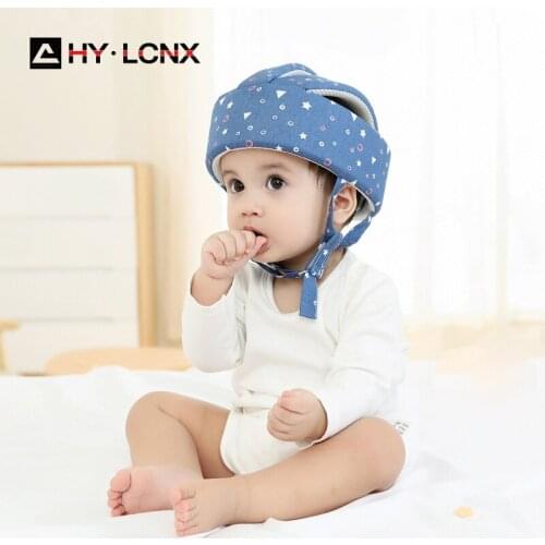 Cotton Baby Safety Helmet Infant Kids Head Protection Hat for Toddler Boys Girls Walking Crawling Children Learns To Walk Helmet