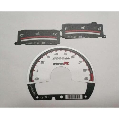 For Honda Civic FD2 Instrument Paper CLUSTER OVERLAY