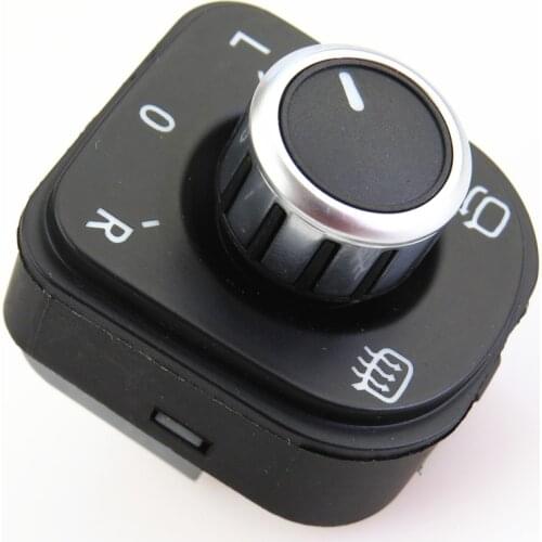 FHAWKEYEQ Chrome Driver Side Mirror Switch With Folding For VW Rabbit Tiguan Gti Golf MK5 MK6 Passat B6 5ND 959 565 A 5ND959565A