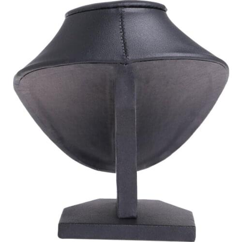 K3ND 15*15cm Leather Jewelry Necklace Pendant Neck Model Props Display Stand Holder