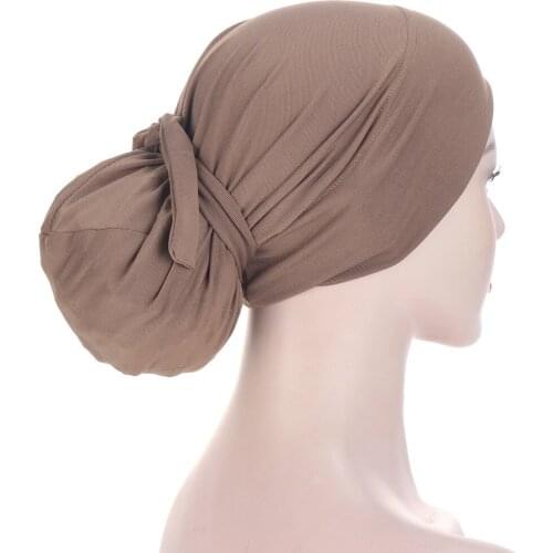 Muslim Women Chemo Cap Crystal Hemp Fashion Bandage Turban Hijab Hat Inner Scarf Hair Loss Cover Beanie Bonnet Headwear Skullies