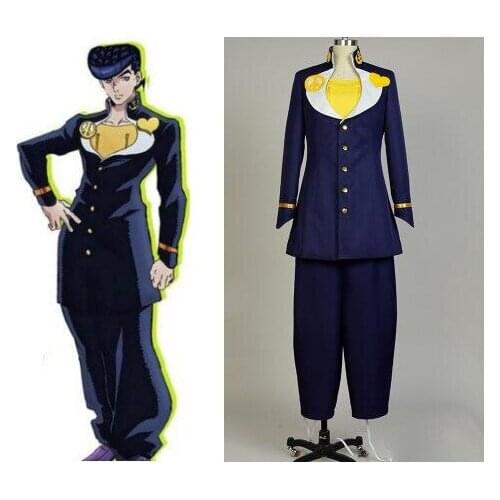 JoJos Bizarre Adventure Josuke Higashikata Cosplay Costume Party Carnival Halloween Costume for Adult Costom Made Any Size
