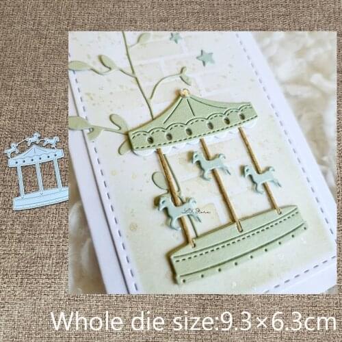 XLDesign Craft Metal stencil mold Cutting Dies Carousel decoration scrapbook die cuts Album Paper Card Craft Embossing