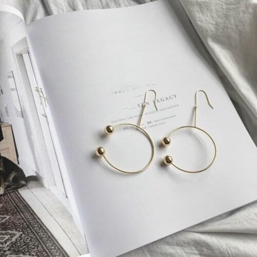 Fashion Jewelry Exaggerated Circle Earrings Temperament Long Earrings Personality Bohemian Big Earrings Female Elegant Earrings
