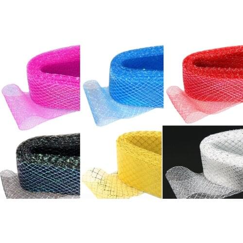 70mm Soft Boning flexible Dance Dress Crin braid Trimming Fascinator