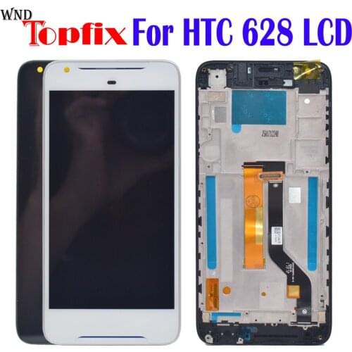 NEW For HTC Desire D628 LCD Display Touch Screen Digitizer Assembly Mobile Phone Replacement Parts For HTC 628 Screen with frame