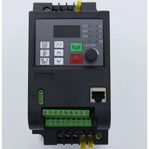 220V to 380V 0.75KW/1.5KW/2.2KW Single Phase input and 3 Phase Output Frequency Converter / Adjustable Speed Drive