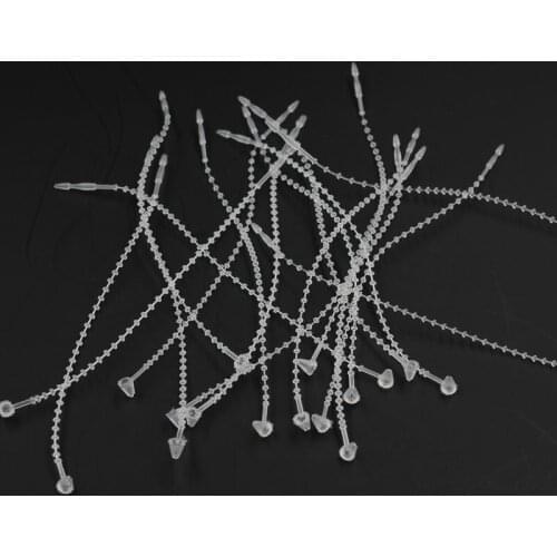 Adjustable Length Beaded Security Loop, adjustable Length Security Beaded Loop Tie Fasteners, 8cm, 1000pcs
