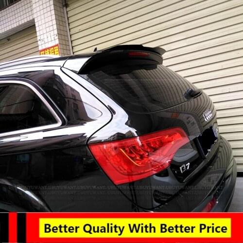 Universal Rear Roof Lip Spoiler For Audi Q7 2007 - 2015 Hatchback Spoiler High Quality ABS Plastic Gloosy Black Tail Wing