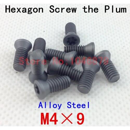 M4*9 Hexagonal screws, CNC screws, socket head cap screws, high strength, high hardness within a plum.M4*9