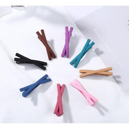 Acrylic Cross Pink Purple Black Brown Hair Clips & Pins Clip Barrettes Hairgrips Headwear Hair Accessories for Women & Children