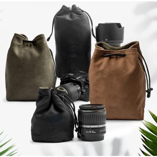 Camera Retro Protector Case Soft Bag Pouch for Canon Nikon Sony Pentax DSLR & Mirrorless Camera 70D 5D3 D800 D5300 A7R2 XT-20