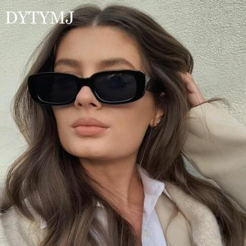 DYTYMJ 2021 Rectangle Retro Sunglasse Women Small Eyeglasses Women Square Sun Glasses for Women/Men Luxury Gafas De Sol Mujer