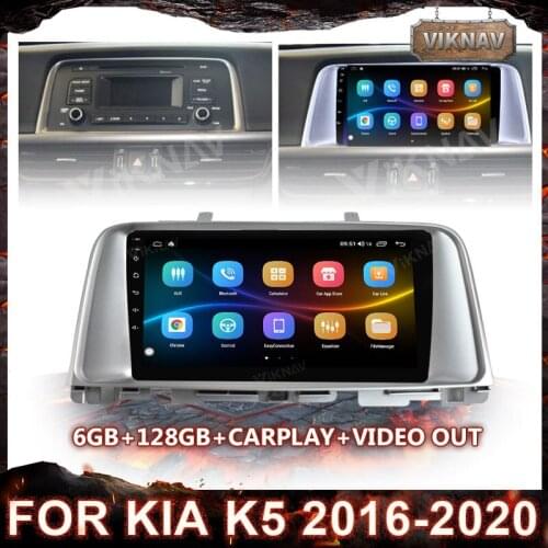 10 inch Android 10.0 car GPS Navigation Radio for Kia K5 2016 2017 2018 2019 2020 with bluetooth support Carplay 128GB Head Unit