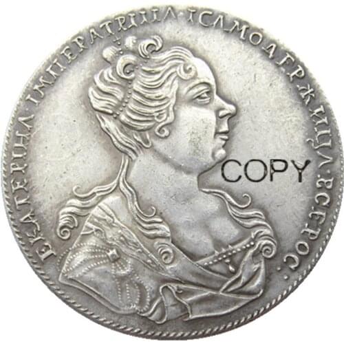 1727 1 Rouble russian Silver Plated Copy Coins (01)