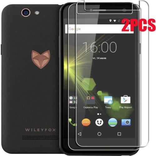 2PCS FOR Wileyfox Spark+ High HD Tempered Glass Protective ON Spark Plus Screen Protector Film