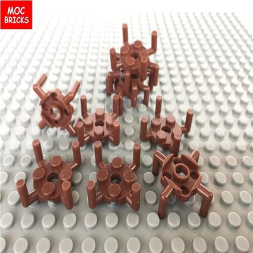 20pcs\lot 2x2 Round Plate Modified With Arms Up Reddish Brown fit with 98284 Educational Building blocks toys bricks kids gifts