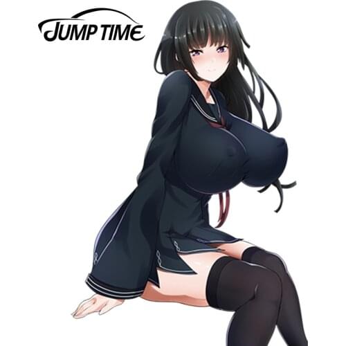 JumpTime 13cm x 8.7cm Kawii Car Stickers Anime Beauty Tendou Kisara Vinyl Car Decal Window Wiper Decal Car Styling Accessories