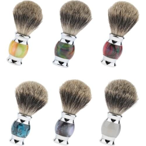 Wood Handle Mens Mustache Shaving Brush Barber Hair Dust Cleansing Tool