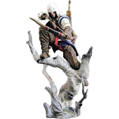 Assassin Is Creed Action Anime Figure Connor 26cm Movable Figma Model Movie Archetype Toys Gift Doll Desktop Collectible Statue
