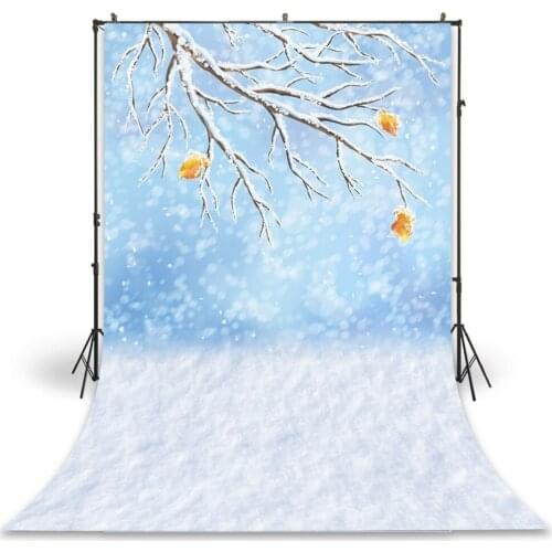 HUAYI Photography Backdrop Newborns Baby Child Photo Booth Background Winter Snowy Christmas Studio Birthday Backdrop D-9312