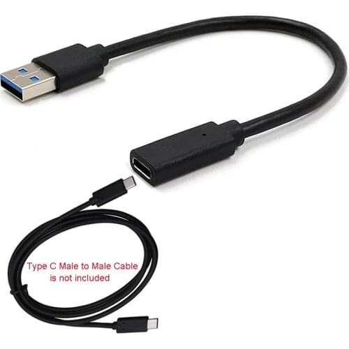 USB 3.1 Type C Female to USB 3.0 Male Adapter Cable For Macbook Android Phone Connector Converter