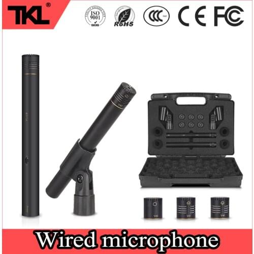 TKL 2-Pack Super Cardioid Capsules stage performance Pencil Stick Condenser wired Microphone