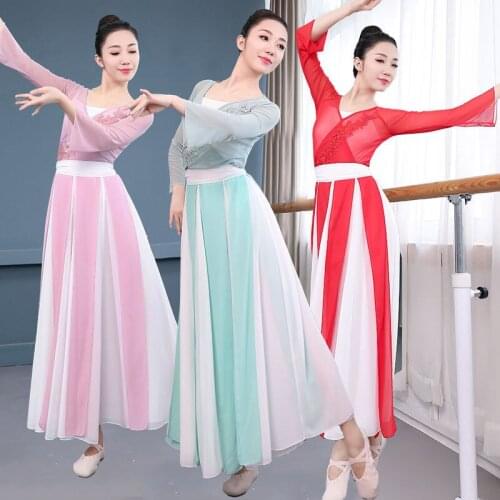 Classical Dance Korean Japanese Fairy Clothes Anime Costume Elegant Suit Body Gauze Dress Chinese Style Folk Fan Dance Cosplay