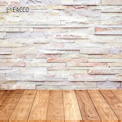 Laeacco Brick Wall Wooden Floor Grunge Portrait Photography Backdrops For Doll Pet Vinyl Photo Backgrounds For Photo Studio Prop