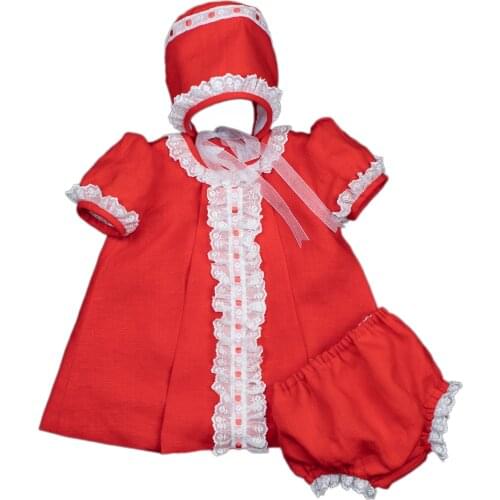 My daughter and I set dress with cubrenappy planks and Capota from 6 months to 24 months excellent handmade MANDARA collection