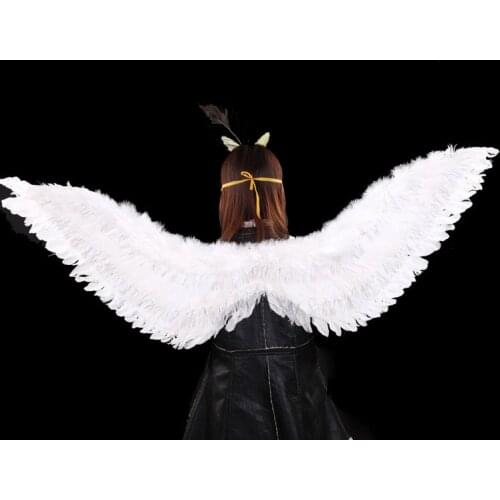 Adult Children 4 Color Outfit Wing Dress Up Fashion Girls Feather Fairy Christmas Halloween Angel Wings Costume