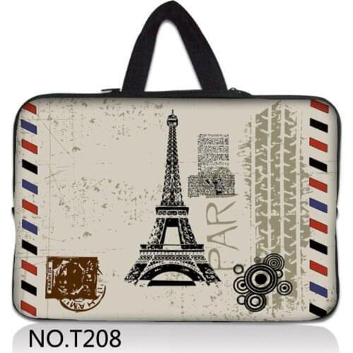 Paris Laptop Sleeve Bag For Acer iPad Air Notebook Case 11.6 13.3 10 Casual Funda Tablet Bag 10.2 15 13 12 14 17 11.6 15.6 17.3