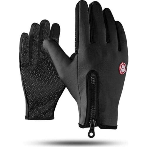 Mountain Bike Gloves Anti Slip Cycling Gloves Breathable Touch Screen Riding Bicycle Gloves Warm Winter