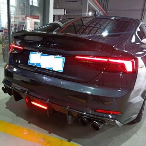 Suitable for New 17-20 Audi A5 Shovel Rear S5 Refitted Surround Carbon Fiber Front Four Out Lip Tail Wing