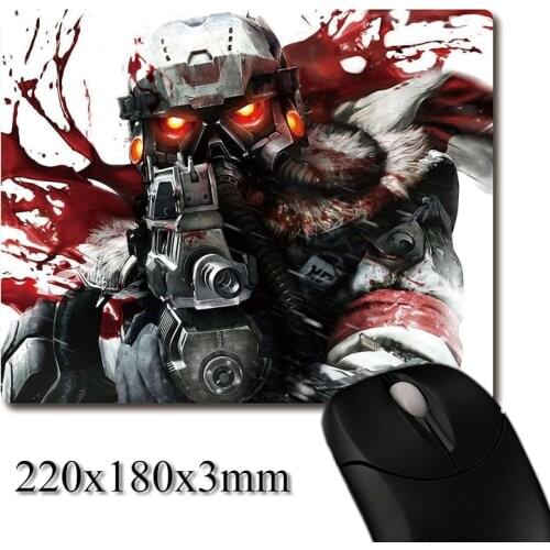 Fighting scenes of Game Killzone CG printed Heavy weaving anti-slip rubber pad office mouse pad Coaster Party favor 220x180x3mm