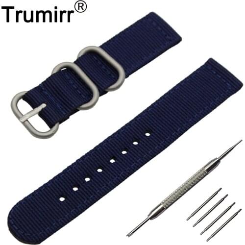 18mm 20mm 22mm 24mm Nylon Watch Band + Tool for Orient Zulu Fabric Strap Wrist Belt Bracelet Black Brown Blue Green Orange