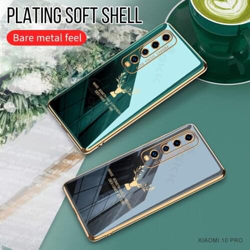 GKK Luxury Plating Pattern Soft Case For Xiaomi mi 8 9 10 Lite Pro Case Anti-knock Protective Cover For Xiaomi 8 9 10 Lite Pro