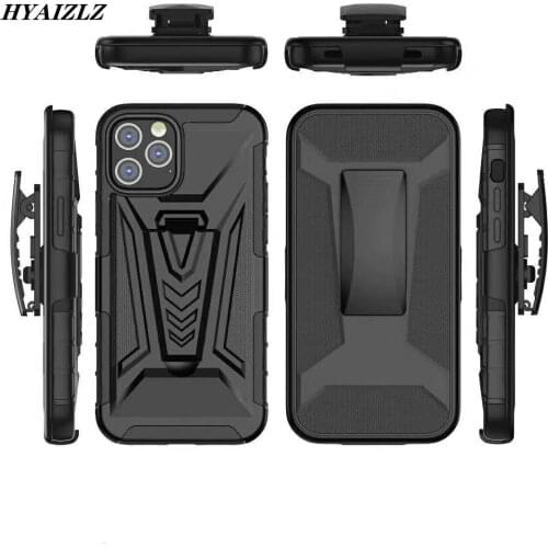 Armor Case with Belt Clip for iPhone 12 mini 12 Pro Max Cases 3 in 1 Anti-knock Coque TPU PC durable Heavy Duty Protective Cover
