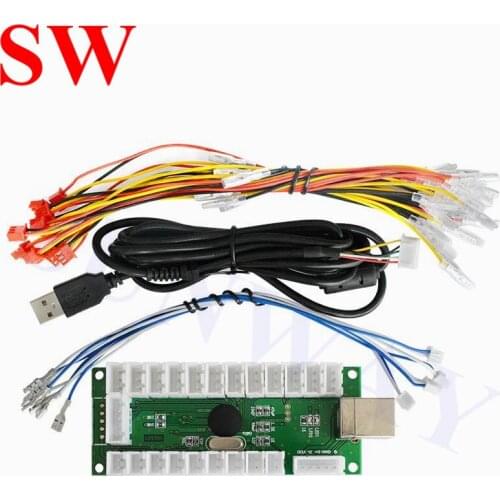 1Player Arcade LED USB Encoder PC To Arcade Joystick LED Buttons Arcade controller USB To Joystick For Arcade Game Control board