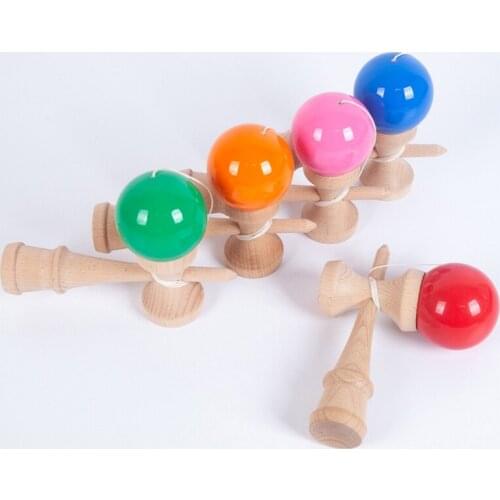 1Set Mini Japanese Kendama Toy for Activity Centers Mini Ball Cup Stimulation Interactive Montessori Wooden Toy Ball