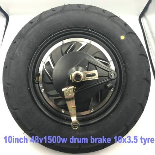 10inch BLDC motor 48v60v72v 500w800w1000w 1500w drum brake/disc brake with 10*3 or 10*3.5 tyre electric scooter motorcycle parts